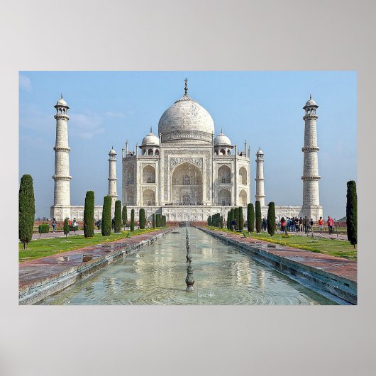 taj mahal Mausoleum India Poster (Voorkant)