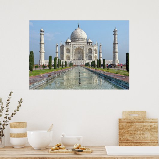 taj mahal Mausoleum India Poster (Keuken)
