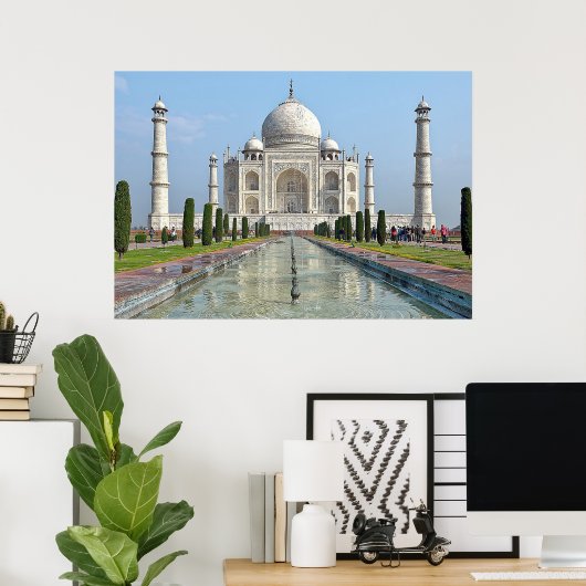 taj mahal Mausoleum India Poster (Thuiskantoor)