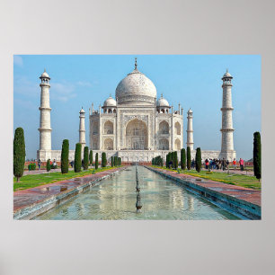 Taj Mahal Mausoleum India Poster