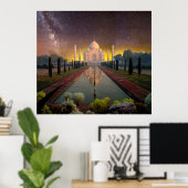 Taj Mahal-mausoleum India Poster (Thuiskantoor)