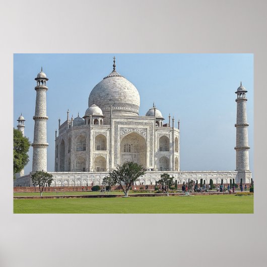 taj mahal Mausoleum India Poster (Voorkant)