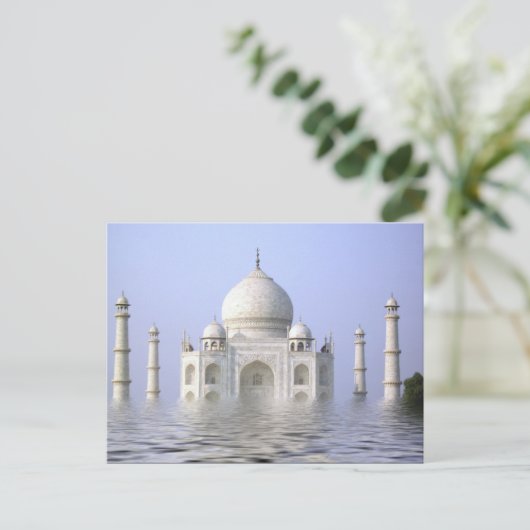 Taj-Mahal met Briefkaart (Staand voorkant)