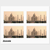 Taj Mahal met mensen Rechthoekige Sticker (Vel)