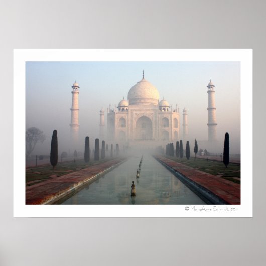 Taj Mahal Mist Poster (Voorkant)
