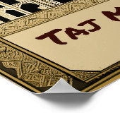 Taj Mahal  ontwerp Poster (Hoek)