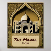 Taj Mahal  ontwerp Poster (Voorkant)