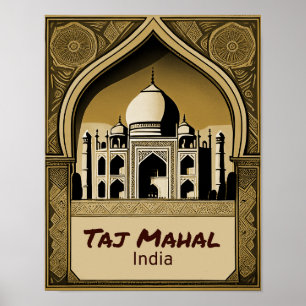 Taj Mahal  ontwerp Poster