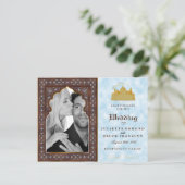 Taj Mahal - Oriental Bohemian Style Aankondigingskaart (Staand voorkant)