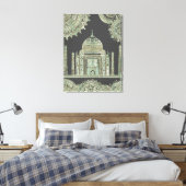 Taj Mahal - Oriental Bohemian Style Canvas Afdruk (Insitu (Slaapkamer))