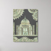 Taj Mahal - Oriental Bohemian Style Canvas Afdruk (Voorkant)