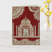 Taj Mahal - Oriental Bohemian Style Kaart (Gele Bloem)