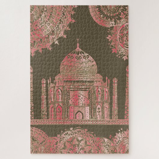 Taj Mahal - Oriental Bohemian Style Legpuzzel (Verticaal)