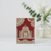 Taj Mahal - Oriental Bohemian Style Visitekaartje (Staand voorkant)