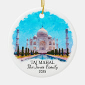 Taj Mahal Ornament, India Keramisch Ornament (Voorkant)