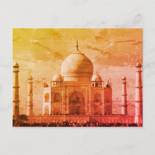 taj mahal oud briefkaart (Voorkant)