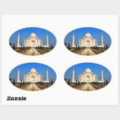 Taj Mahal Ovale Sticker (Vel)