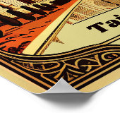 Taj Mahal  Plein Poster (Hoek)