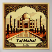 Taj Mahal Plein Poster (Voorkant)