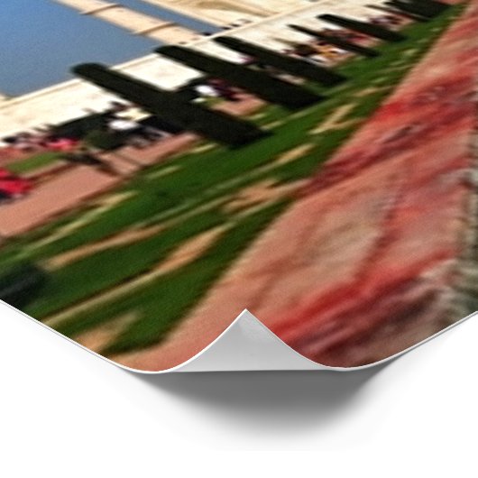 Taj Mahal Poster (Hoek)