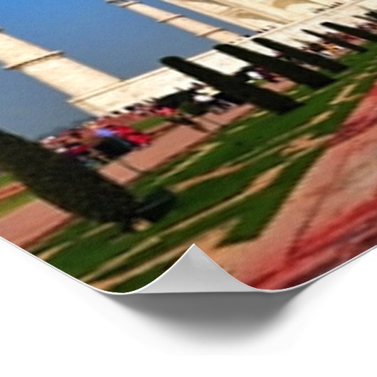 Taj Mahal Poster (Hoek)