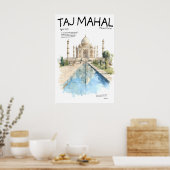 Taj Mahal Poster Agra India Landmark Marmer (Keuken)
