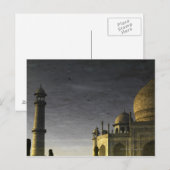 Taj Mahal reflecteert het water bij zonsopgang met Briefkaart (Voorkant / Achterkant)