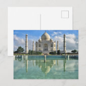 Taj Mahal reflecteert water Briefkaart (Voorkant / Achterkant)