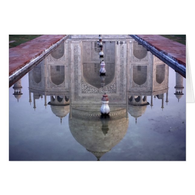 Taj Mahal reflectie, Agra, Uttar Pradesh, (Voorkant Horizontaal)