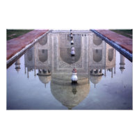 Taj Mahal reflectie, Agra, Uttar Pradesh,