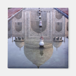 Taj Mahal reflectie, Agra, Uttar Pradesh, Magneet