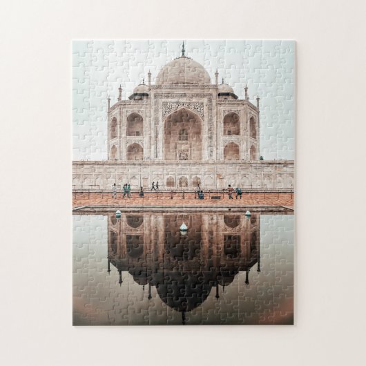 Taj Mahal Reflectie India Architectuur Legpuzzel (Verticaal)