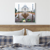 Taj Mahal Reflection Canvas Afdruk (Insitu (Slaapkamer))