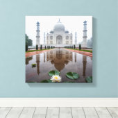Taj Mahal Reflection Canvas Afdruk (Insitu (Houten vloer))