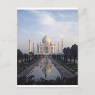Taj Mahal Reflection in Agra, Uttar Pradesh, India Briefkaart