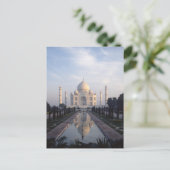Taj Mahal Reflection in Agra, Uttar Pradesh, India Briefkaart (Staand voorkant)