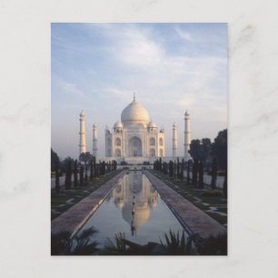 Taj Mahal Reflection in Agra, Uttar Pradesh, India Briefkaart