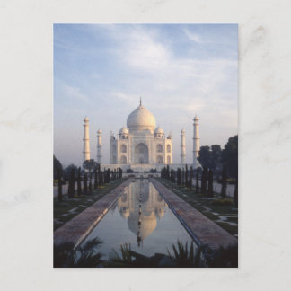 Taj Mahal Reflection in Agra, Uttar Pradesh, India Briefkaart