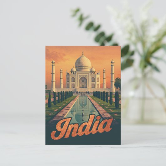  Taj Mahal reizen Briefkaart (Staand voorkant)