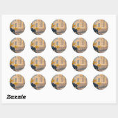 Taj Mahal Retro Reizen Poster Sticker (Vel)