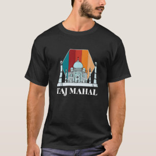 Taj Mahal Retro Vintage Temple From Agra India T-shirt