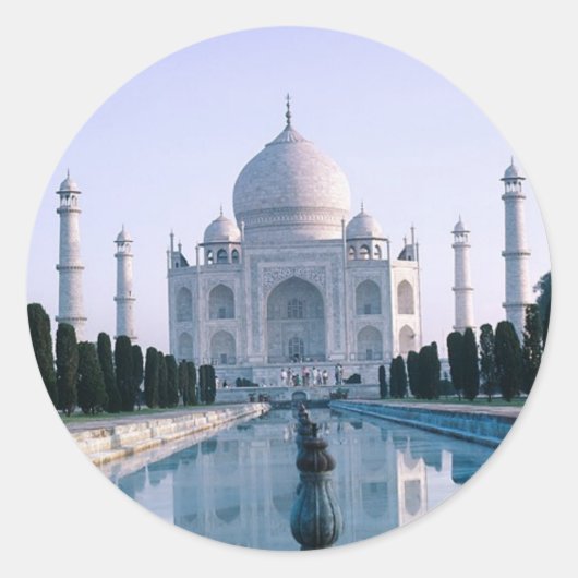 Taj Mahal Ronde Sticker (Voorkant)