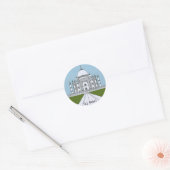 Taj Mahal Ronde Sticker (Envelop)