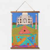 Taj Mahal schilderij Hangend Wandkleed (Voorkant)