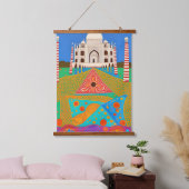 Taj Mahal schilderij Hangend Wandkleed (Slaapkamer)