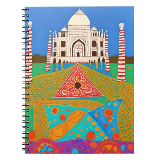 Taj Mahal schilderij Notitieboek (Voorkant)
