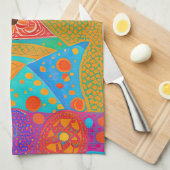 Taj Mahal schilderij Theedoek (Quarter Fold)