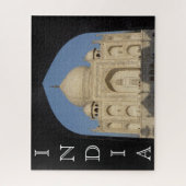 taj mahal silhouette legpuzzel (Verticaal)