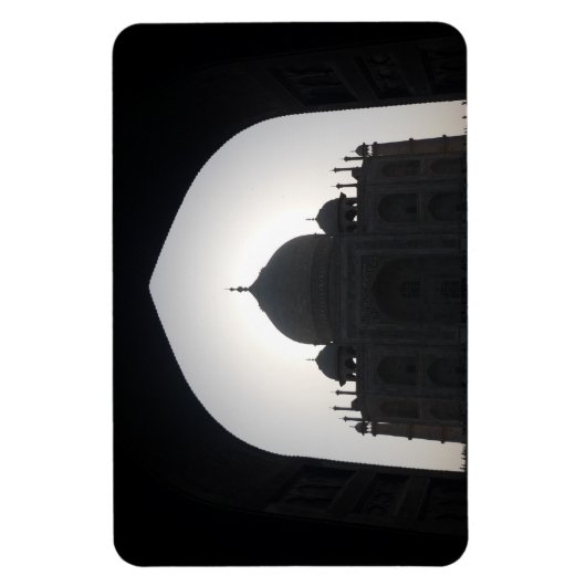 taj mahal silhouette magneet (Verticaal)