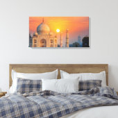 Taj Mahal Sunrise Canvas Afdruk (Insitu (Slaapkamer))